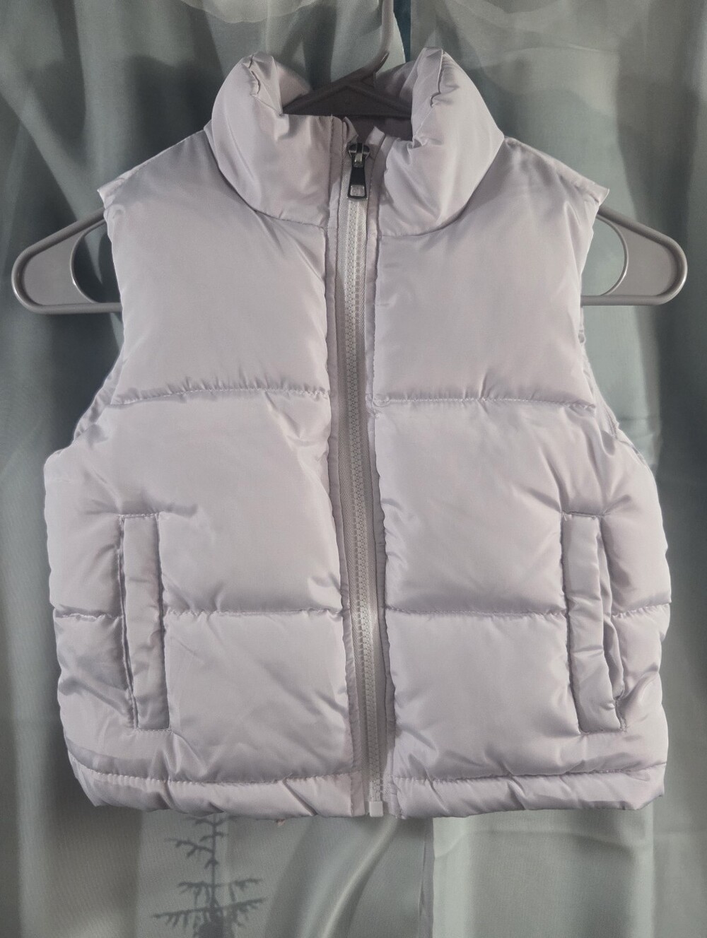 Stella Tweed Light Grey Puffer Vest